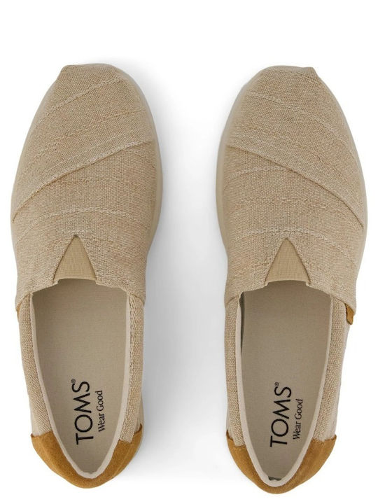 Fabric Men's Espadrilles in Beige Colour