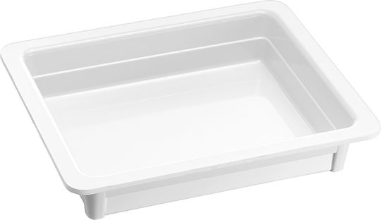 Δόχειο Gastronorm Μελαμίνη Gn 1/2-65mm 26.5x32.5 Εκ 6.5 Εκ Λευκό No.3015 Formel