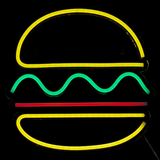 Neon Decorative Table Lamp Burger LED