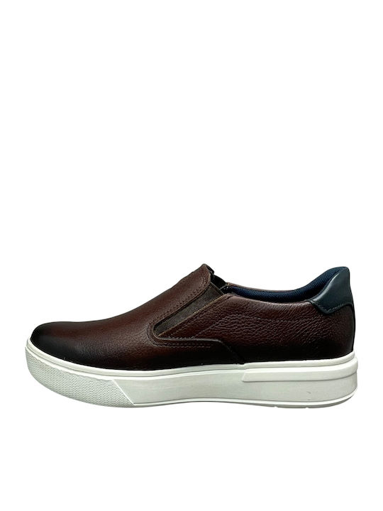 Анатомични Кожени Мъжки Slip-On Кафяви АН-03261-2-6