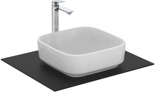 Ideal Standard I.life Επικαθήμενος Νιπτήρας Πορσελάνης με Μπαταρία 38x38cm