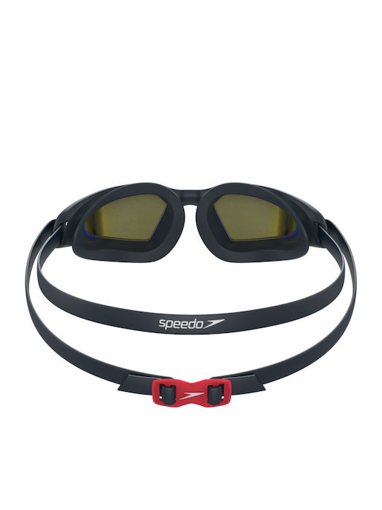 Speedo Hydropulse 8- Γυαλιά Κολύμβησης Ενηλίκων με Αντιθαμβωτικούς Φακούς Navy Blue Γκρι