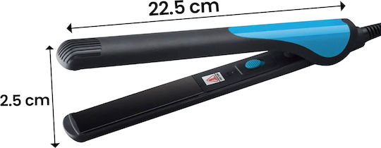 Avizar Мини 2-в-1 20w Турамалинова Керамична Преса За Коса За Къдрици Черна Синя