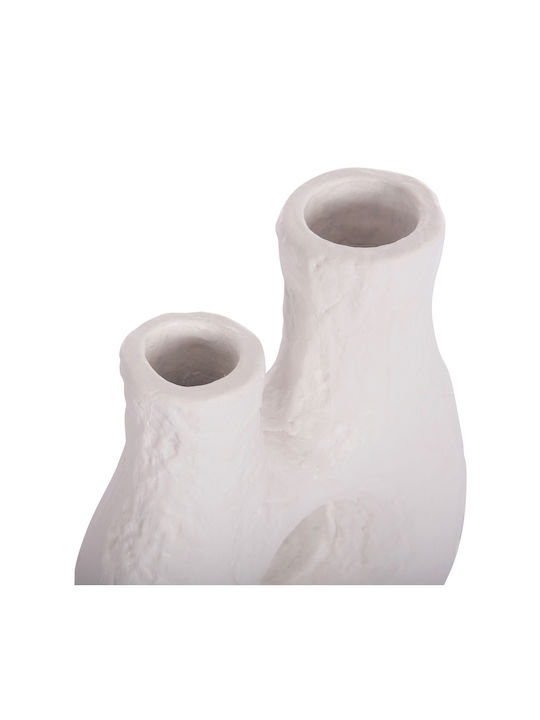 HomeMarkt Set Decorative Ceramic Vases Namentis Orange 2 Pieces
