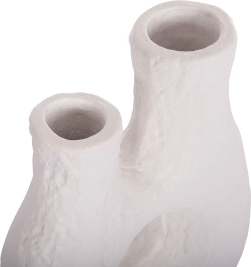HomeMarkt Set Decorative Ceramic Vases Namentis Orange 2 Pieces