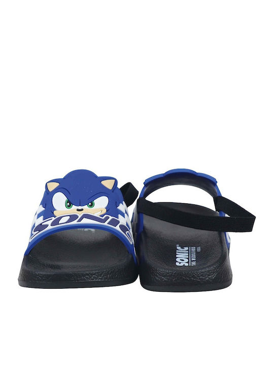 Kids' Black Flip Flops Sonic