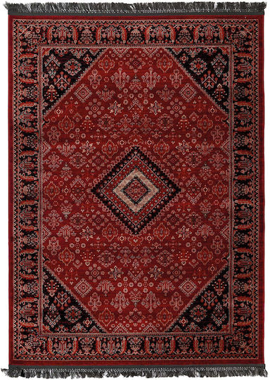 Royal Carpet Afgan Χειροποίητο με Κρόσια 240x300cm D.red Black