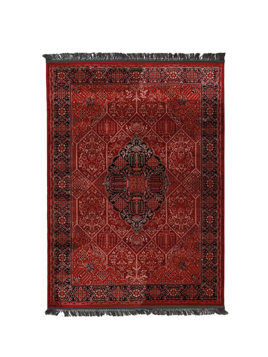 Royal Carpet Afgan 316a Χειροποίητο με Κρόσια 100x160cm D.red Black Royal Carpet Afgan 316a Χειροποίητο με Κρόσια 100x160cm D.red Black