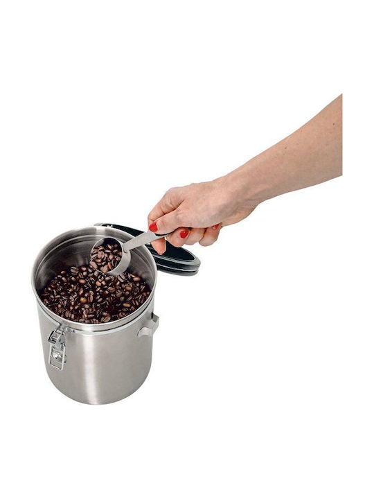 Zeller Coffee Jar with Lid Made of Brown Stainless Steel 2700ml