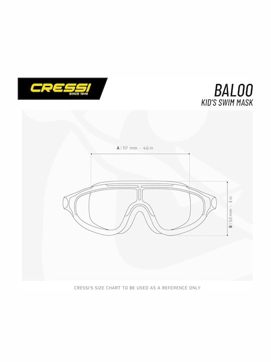 CressiSub Baloo Kids Swimming Goggles with Anti-Glare Lenses Purple