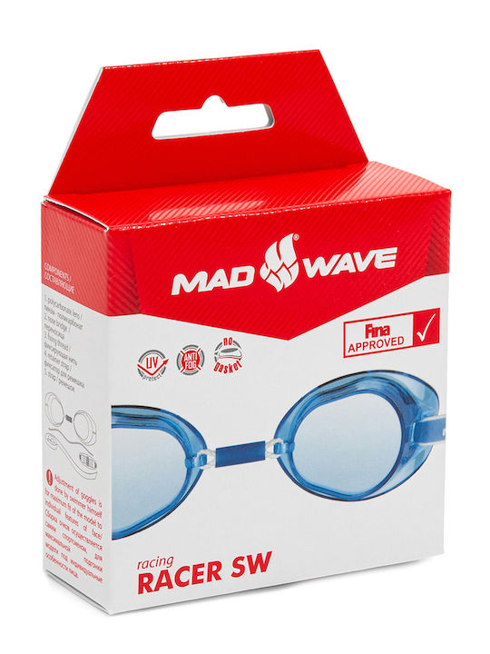 Mad Wave Racer SW Schwimmbrille Erwachsene Blau
