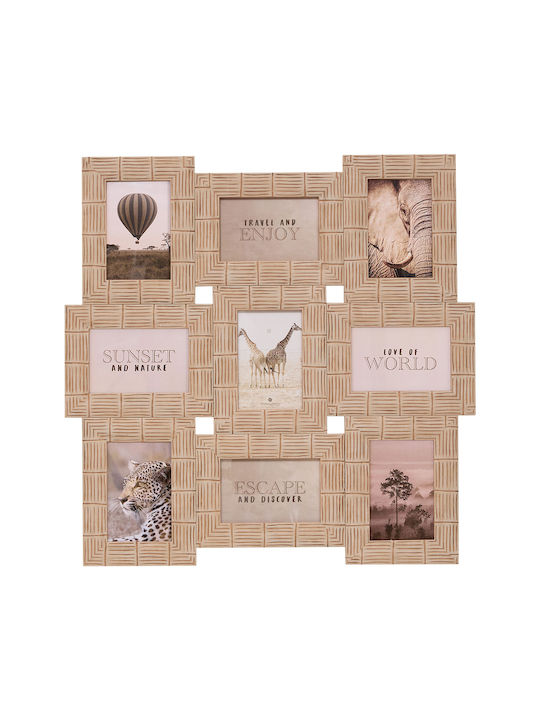 Isis Wall Photo Frame Plastic with Beige Frame