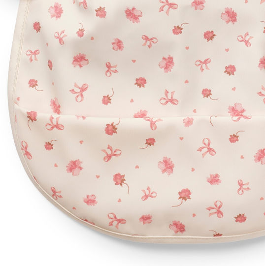 Elodie Details Petit Baby Bib Fabric with Hoop & Loop Fastener & Pocket Pink - Purple for 3 m+
