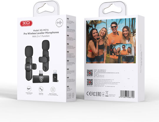 XO 249-0305 Wireless Lavalier Microphone Set for Mobile