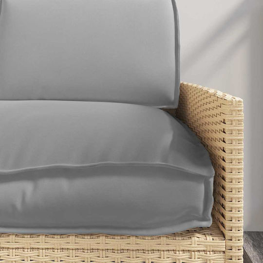 vidaXL Garden Chair Cushions Oxford Gray 3pcs 52x120cm