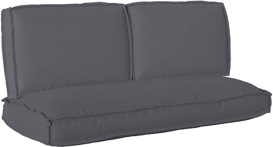 vidaXL Throw Pillow Oxford Anthracite 3 Pieces 52x120cm