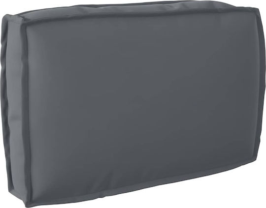 vidaXL Waterproof Garden Chair Cushion with Backrest Oxford Grey 3 Pieces