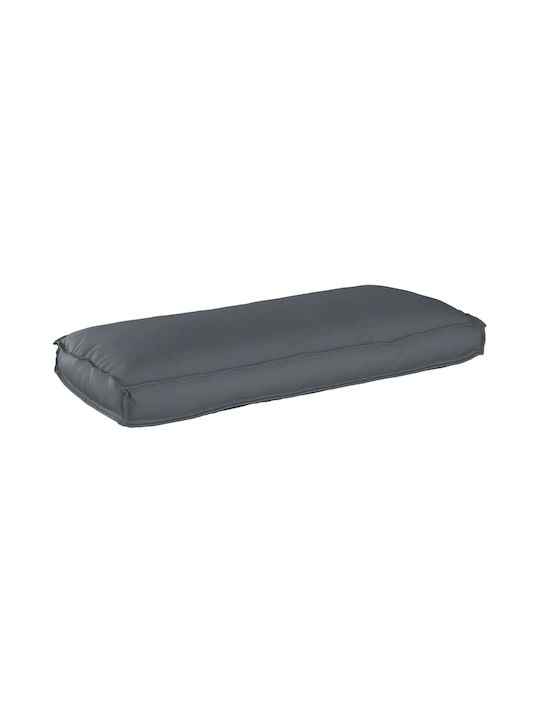 vidaXL Waterproof Garden Chair Cushion with Backrest Oxford Grey 3 Pieces