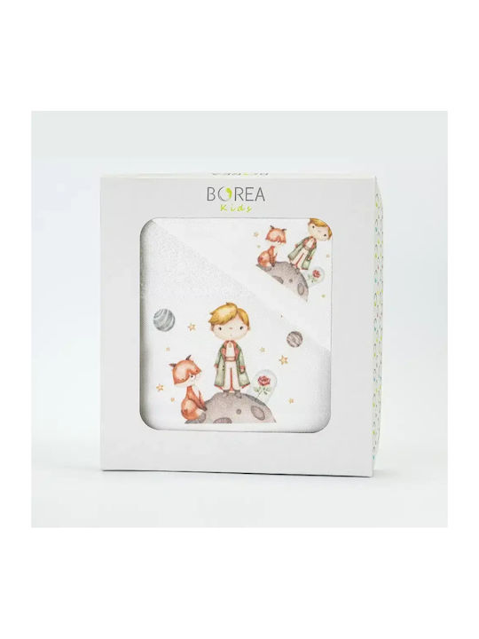 Borea Set of Baby Towels 2pcs Little Prince White 30x50cm
