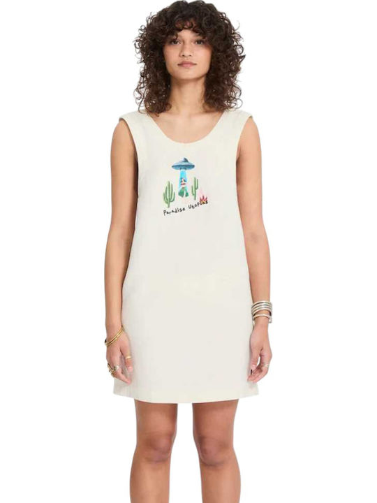 Dress Καλοκαιρινό Mini Φόρεμα Cream