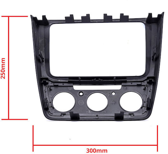 Einparts Autoradio-Einbaurahmen Skoda Yeti 2009-2017 Manuelle A/C Clip