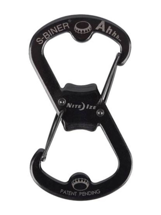 Niteize Schlüsselhalter S-Biner aus Metall Schwarz