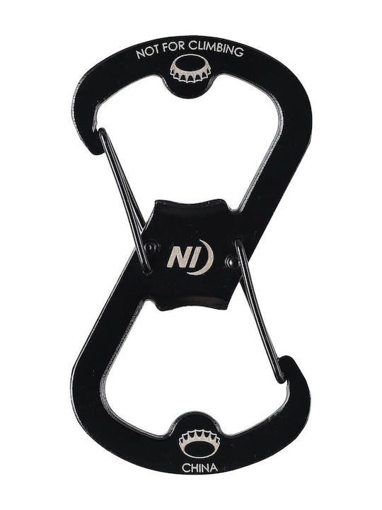 Niteize Schlüsselhalter S-Biner aus Metall Schwarz