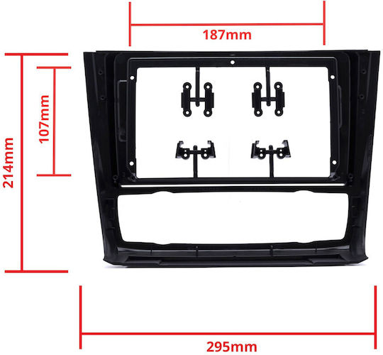 Einparts Radio Frame Bmw 1 E81 E82 E87 E88 2007-2011 Fits Manual Ac