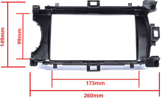 Einparts Монтажна Рамка Toyota Yaris Xp130 2011-2014 Скоби
