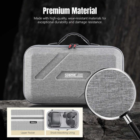 Gray Fabric Battery Carrying Bag for DJI Flip