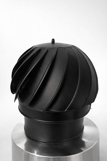 Rotating Chimney Crown Φ130mm Black