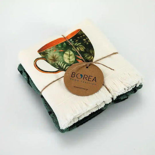 Borea Grün Keat Geschirrtuch in Grünem Farbe 40x65cm 2Stücke Borea Grün Keat Geschirrtuch in Grünem Farbe 40x65cm 2Stücke