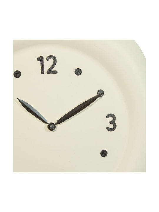 A-s Mifo Wall Clock Plastic Ecru Ø39cm