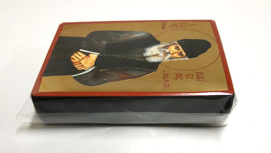 St Paisios Athonite Elder Flat Icon Category Paper Tal No 00 Dimension 6.5cm X 9.5cm Icon Wood Mdf S&k Byzantine Icons