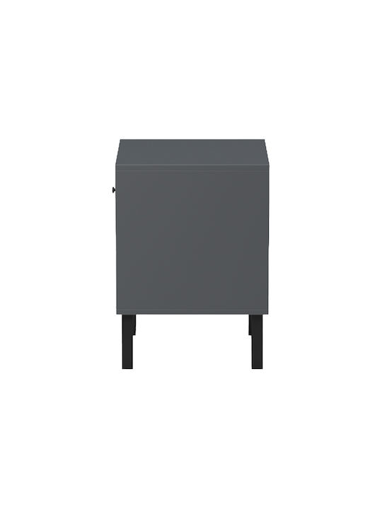 Bedside Table Tuscany Wooden Beige 40x40x55cm