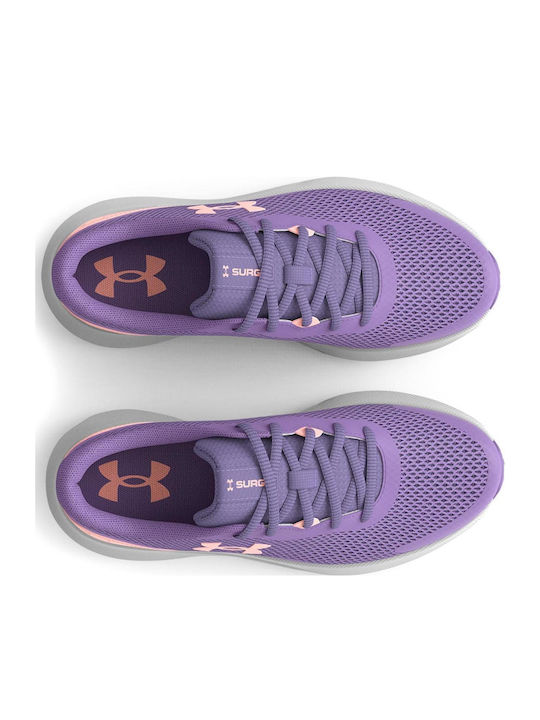 GPS Surge Kids Sports Shoes Running with Hoop & Loop Closure Purple