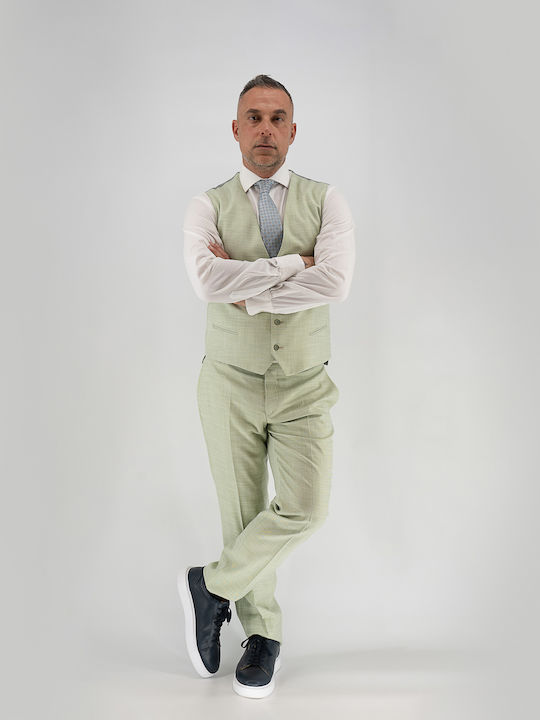 Men's Suit with Vest Mint