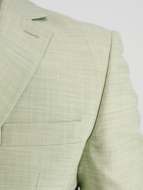 Men's Suit with Vest Mint