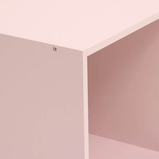 A-s Mix'n Modul Βιβλιοθήκη Δαπέδου Ξύλινη Ροζ 63.6x30x63.6cm