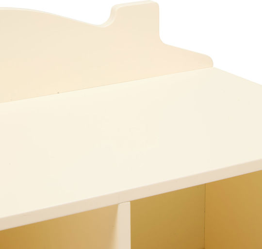 A-s Bouli Βιβλιοθήκη Δαπέδου Ξύλινη Μπεζ 60x30x94.5cm