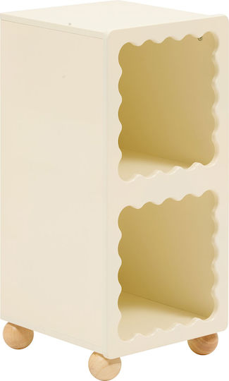 A-s Bouli Βιβλιοθήκη Δαπέδου Ξύλινη Μπεζ 31x30x64cm