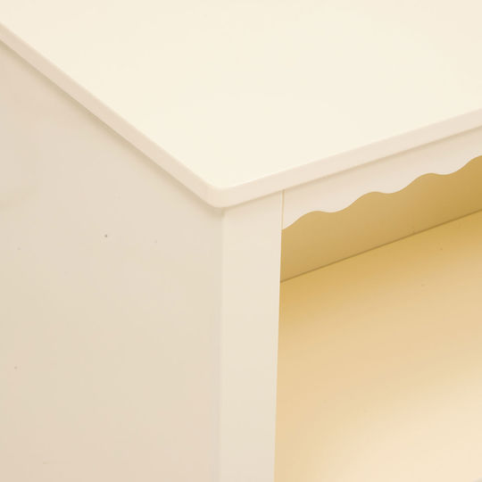 A-s Bouli Βιβλιοθήκη Δαπέδου Ξύλινη Μπεζ 60x30x65cm