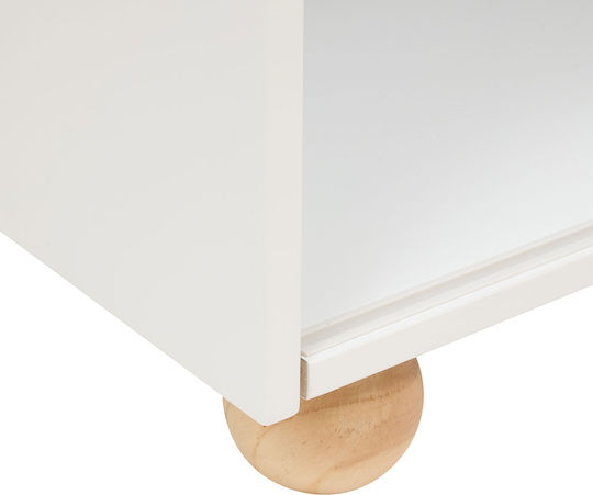 A-s Bouli Βιβλιοθήκη Δαπέδου Ξύλινη Μπεζ 69.5x30x101cm
