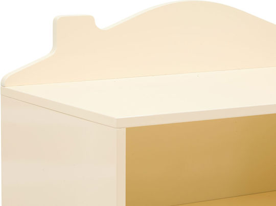 A-s Bouli Βιβλιοθήκη Δαπέδου Ξύλινη Μπεζ 60x30x75.5cm
