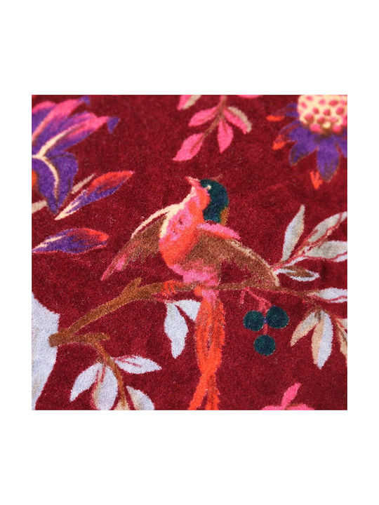 Interni Oggi Sofa-Kissen aus Samt Bordeaux 60x60cm
