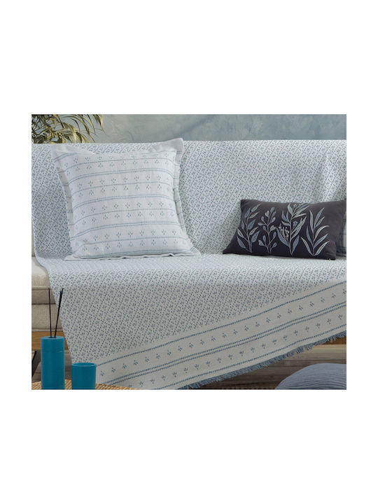 Nef-Nef Homeware Sofa-Kissen Ishmar Blau Blau 50x50cm