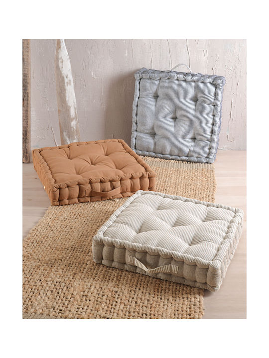Rythmos Floor Pillow Kathy 100% Cotton Ecru 50x50cm