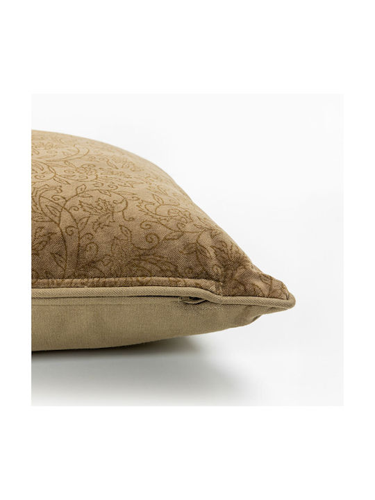 InTheBox Μαξιλάρι Καναπέ Homburg B από Βελούδο Χρυσό 50x50εκ.