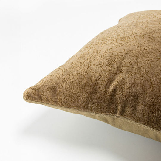 InTheBox Μαξιλάρι Καναπέ Homburg B από Βελούδο Χρυσό 50x50εκ.