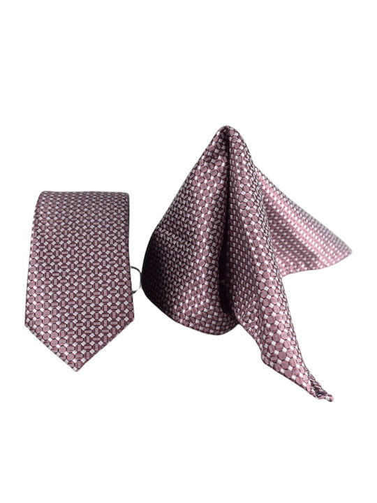 Giovani Rossi Men's Tie Set in Brown Colour